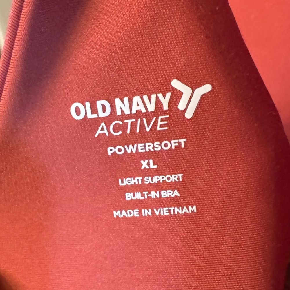 Old Navy Red Racerback Crop Tank Top - Picture 3 of 3